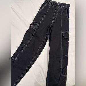 BDG Black Relaxed Skate Jeans with Contrast Stitching